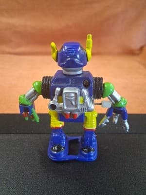 Vintage Wind-Up Plastic Toy Made In Japan Bandai 1980s Robot Z #2 - Thumbnail 3