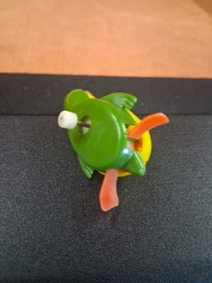 Vintage Wind-Up Swimming Turtle Toy -Works!- 1980s Bathtub Toy Taiwan - Thumbnail 6