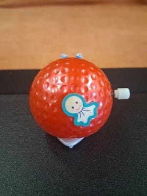 Cute Snail Vintage Wind-Up Plastic Toy Made In Japan 1980s - Thumbnail 3