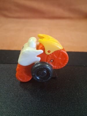 Vtg Bmw Bike Racer Wind-Up Plastic Toy Made In Japan 1980s Works - Thumbnail 3