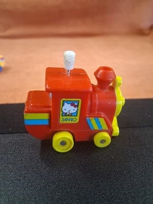 Hello Kitty Train Wind-Up Toy Sanrio Retro Vintage As Is - Thumbnail 3