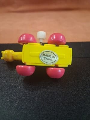 Vintage Playwell Wind-up Ramblers Mini Animal Giraffe Pink Wheels RARE! - Thumbnail 7
