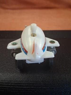 Vintage Airplane Jet Shinsei Wind-Up Plastic Toy Made In Japan 1980s As Is - Thumbnail 5