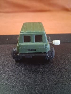 Vintage Green Military Van Truck Wind-Up Plastic Toy Made In Japan 1980s As Is - Thumbnail 5