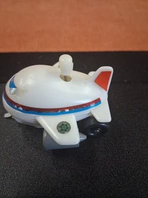 Vintage Airplane Jet Shinsei Wind-Up Plastic Toy Made In Japan 1980s As Is - Thumbnail 4