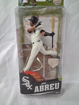 MCFARLANE JOSE ABREU ROOKIE OF YEAR DEBUT CHICAGO WHITE SOX PINSTRIPE HOME FIG - Thumbnail 2
