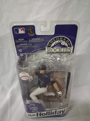 McFarlane MLB ELITE MATT HOLLIDAY ROCKIES SILVER LEVEL CHASE ALT. PURPLE /1000 - Thumbnail 3