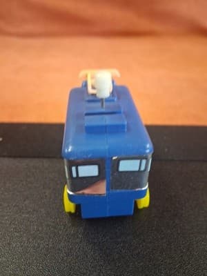 Vintage Train Car Wind-Up Plastic Toy Made In Japan 1980s - Thumbnail 3