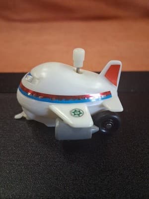 Vintage Airplane Jet Shinsei Wind-Up Plastic Toy Made In Japan 1980s As Is - Thumbnail 3