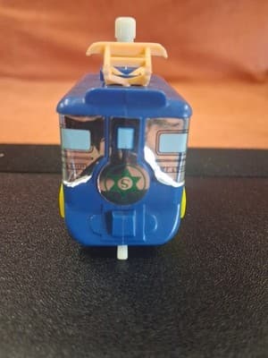 Vintage Train Car Wind-Up Plastic Toy Made In Japan 1980s - Thumbnail 6