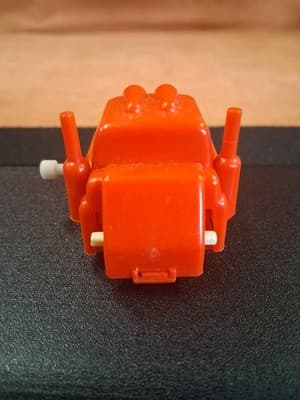 Vintage Truck Red Wind-Up Plastic Toy Made In Japan Bandai 1980s - Thumbnail 4