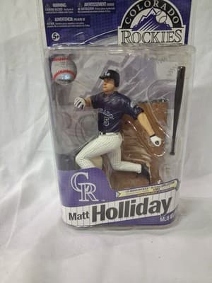 McFarlane MLB ELITE MATT HOLLIDAY ROCKIES SILVER LEVEL CHASE ALT. PURPLE /1000 - Thumbnail 2