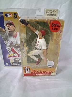 MLB Cardinals Jim Edmonds Action Figure Toy Collectible McFarlane's Sportspicks - Thumbnail 2