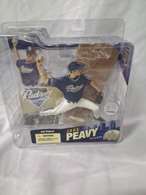 2006 Mcfarlane MLB 16 San Diego Padres Jake Peavy Blue Action Figure New - Thumbnail 2
