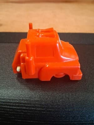 Vintage Truck Red Wind-Up Plastic Toy Made In Japan Bandai 1980s - Thumbnail 5