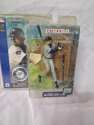 Ichiro Suzuki Mcfarlane Grey Uniform Variant Mint Mariners Rare - Thumbnail 2