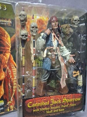 Pirates of the Caribbean CANNIBAL JACK SPARROW Figure Neca S.A.D. - Thumbnail 3