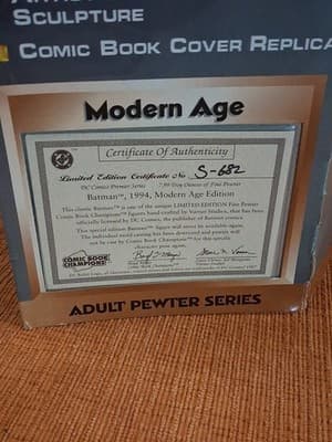 Comic Book Champions Pewter Figure- 1994 Batman, Modern Age Edition - Thumbnail 9