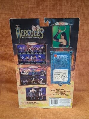 Hercules The Legendary Journeys Xena II Action Figure Warrior Disguise 1996 New - Thumbnail 4
