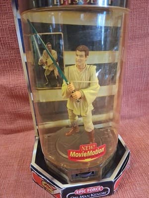 Star Wars Episode 1 Obi-Wan Kenobi Epic Force Action Figure 1999 New In Box - Thumbnail 2