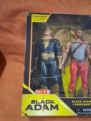 Target Exclusive DC Comics 1st Edition Black Adam & Hawkman 12 " Action Figures - Thumbnail 2