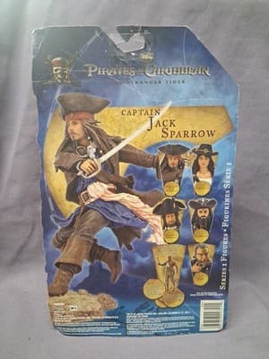 NEW Jack Sparrow Pirates of the Caribbean Figure 2011 JAKKS SEALED NIB JL - Thumbnail 4