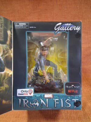 Marvel Gallery Iron Fist PVC Netflix Gamestop Statue Figure Some Box Damage - Thumbnail 3