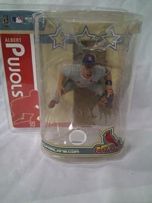 St. Louis Cardinals-Albert Pujols McFarlane Figure Series 19 Gray Jersey Variant - Thumbnail 2