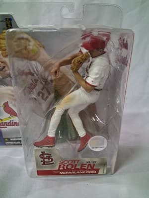 Scott Rolen 3B / 27 St. Louis Cardinals McFarlane Series 7 Alt. White Uniform - Thumbnail 2