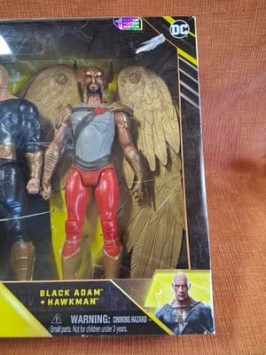 Target Exclusive DC Comics 1st Edition Black Adam & Hawkman 12 " Action Figures - Thumbnail 3