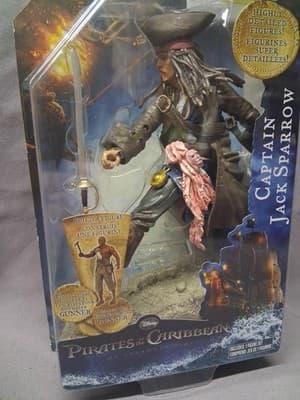 NEW Jack Sparrow Pirates of the Caribbean Figure 2011 JAKKS SEALED NIB JL - Thumbnail 2
