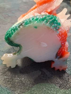 Vintage Resin Dragon Holding Crystal Ball Statue Feng Shui Home Decor - Thumbnail 11