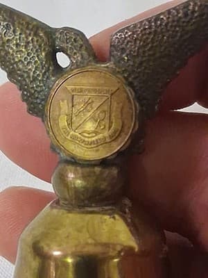 Vintage The North Field Inn Year Round Sports Bell Eagle Brass - Thumbnail 4
