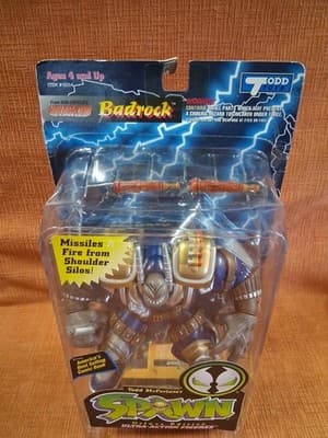 1995 Todd McFarlane's Spawn Deluxe Edition Ultra-Action Figure - Badrock (Blue) - Thumbnail 3