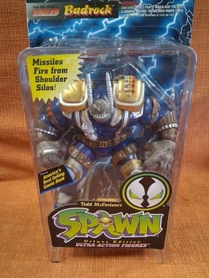 1995 Todd McFarlane's Spawn Deluxe Edition Ultra-Action Figure - Badrock (Blue) - Thumbnail 2