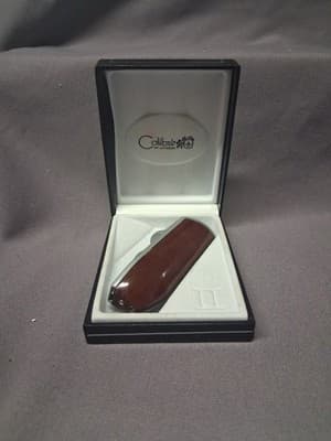Colibri Of London Lighter - Quantum SST Silver Wooden Color Vintage Rare L@@K
