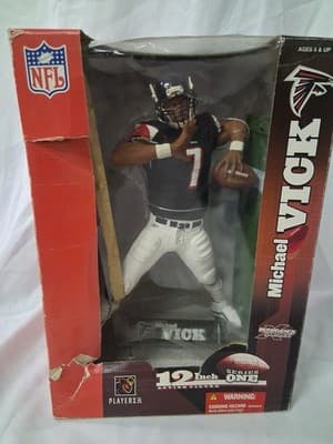 Michael Vick Atlanta Falcons 12 Inch Series 1 McFarlane Figure NFL 2003 - Thumbnail 2