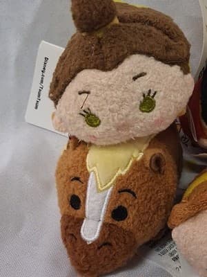 Mixed Lot of 9 Disney Tsum Tsum BEAUTY AND THE BEAST Plush Very Hard To Find - Thumbnail 6