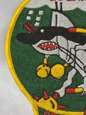 Vintage US Navy USS Bugara Submarine Patch Rare Color 🦈🪖 - Thumbnail 4