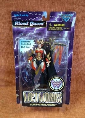 Wetworks BLOOD QUEEN Black Cape Red Ultra Action Figure NEW 1996 McFarlane Toys