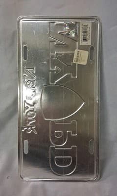 TORKIA INTERNATIONAL NY Souvenir License Plate NYPD White Sealed - Thumbnail 4