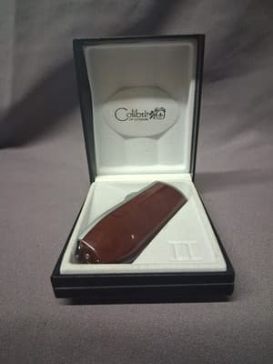 Colibri Of London Lighter - Quantum SST Silver Wooden Color Vintage Rare L@@K - Thumbnail 5
