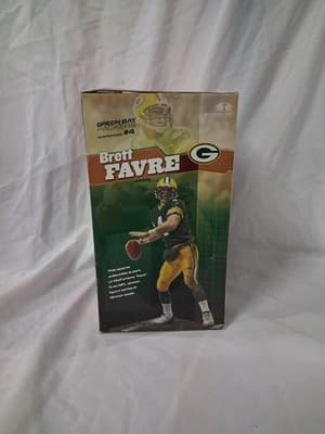 NIB 2003 NFL 12" BRETT FAVRE GREEN BAY PACKERS MCFARLANE SERIES 1 GREEN JERSEY - Thumbnail 7