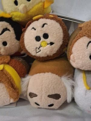 Mixed Lot of 9 Disney Tsum Tsum BEAUTY AND THE BEAST Plush Very Hard To Find - Thumbnail 3