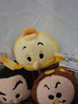 Mixed Lot of 9 Disney Tsum Tsum BEAUTY AND THE BEAST Plush Very Hard To Find - Thumbnail 4