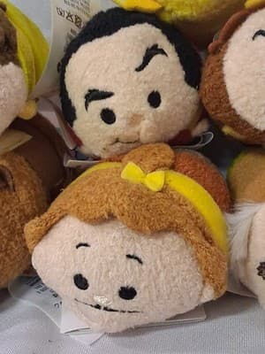 Mixed Lot of 9 Disney Tsum Tsum BEAUTY AND THE BEAST Plush Very Hard To Find - Thumbnail 5