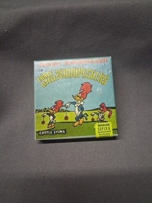 WOODY WOODPECKER In Three Little Woodpeckers Castle Films Hollywood 8mm Vintage