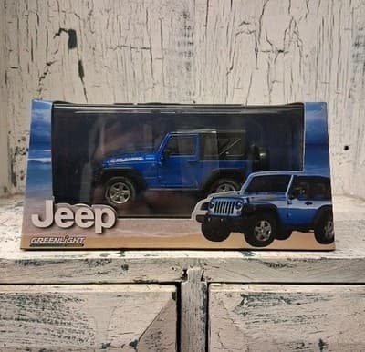 Greenlight Blue 1/43 Scale 2010 Jeep Wrangler Island Edition Diecast Truck