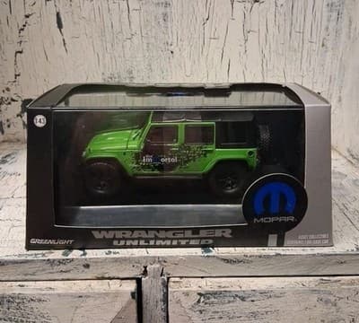 Greenlight 1/43 2014 Jeep Wrangler Unlimited Mopar Minicar - New In Case