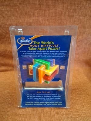 BRAND NEW Thinkfun Gordian's Knot Brainteaser Challenge Toy with Guide (2005) - Thumbnail 3